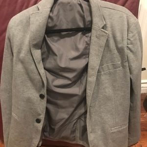Light Gray slim fit blazer.